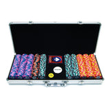 500 World Tophat & Cane Paulson Clay Chips w/Aluminum Case: 500 World Tophat & Cane Paulson Clay Chips w/Aluminum Case
