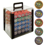 1000 10g Nevada Jacks Poker Chips in Acrylic Carrier: 1000 10g Nevada Jacks Poker Chips in Acrylic Carrier